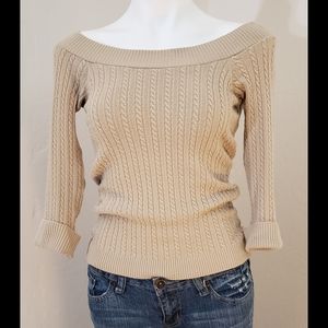 Cable knit sweater